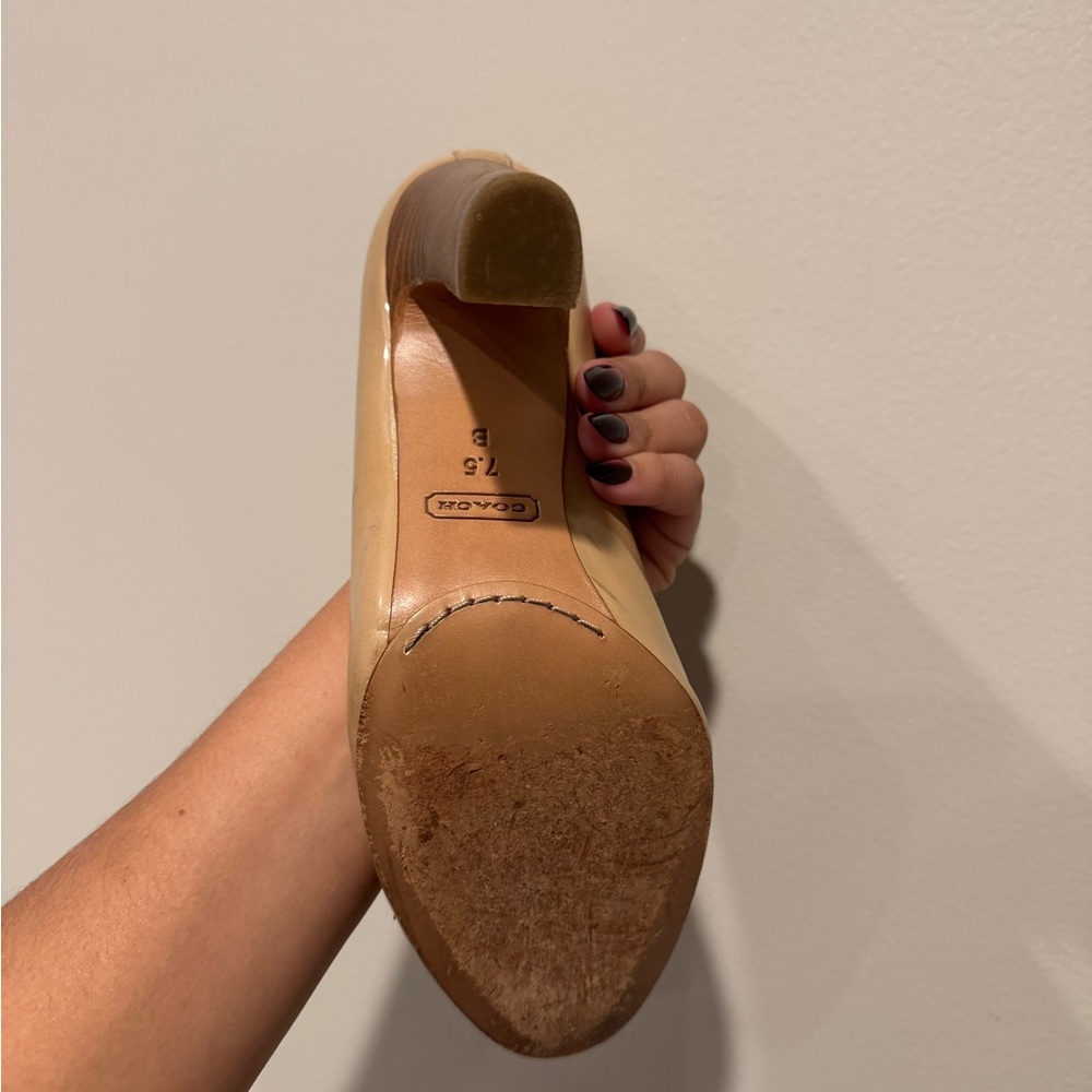 Coach Elegant Tan Women's Pumps - Picture 4 of 9